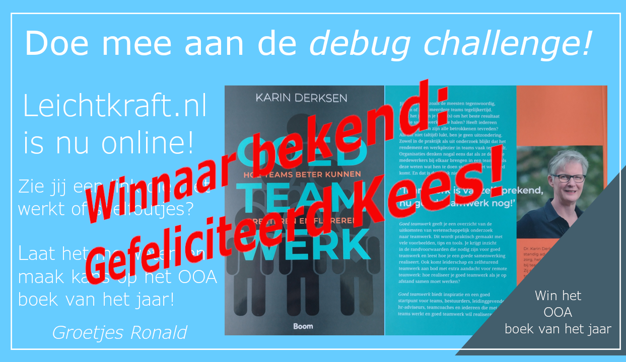 Winnaar debug challenge