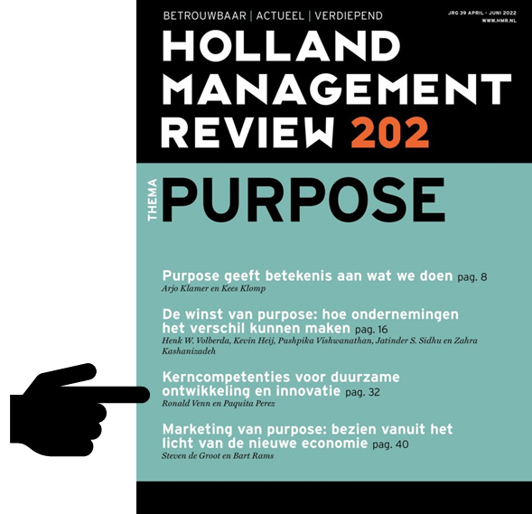 Ronald Venn schrijft over duurzaamheidscompetentie in Holland Management Review